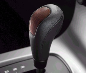 2008 Volvo S40 Leather Gear Shift Knob with Wood Inlay