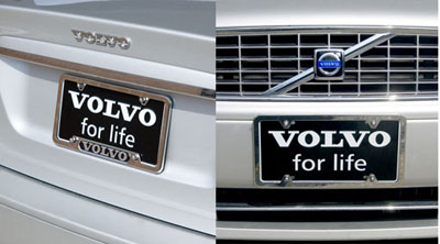 2008 Volvo V70 Number plate, frame