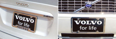 2007 Volvo C70 License Plate Frame